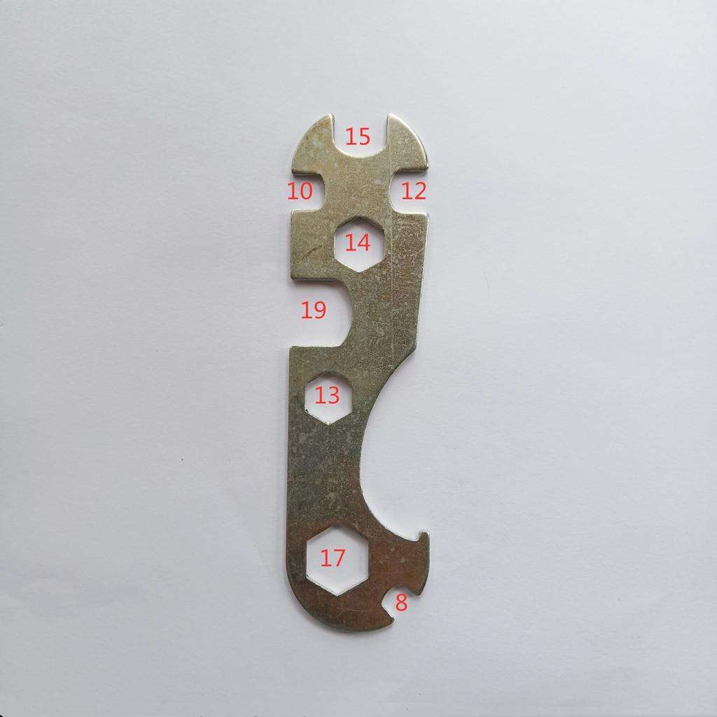 Bike Wrench Steel Galvanized for Mountain Bike Spanner