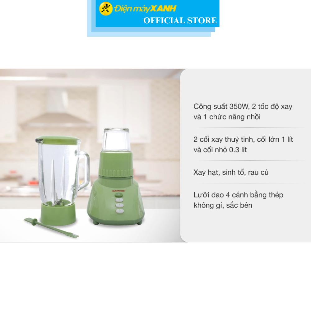 Máy xay sinh tố đa năng Sunhouse SHD 5112 Xanh - Hàng Chính Hãng