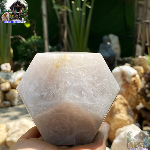 Quả cầu đá năng lượng 12 mặt NHA SAN QC1204 Quà tặng ý nghĩa cho mọi dịp – 1.3 Kg