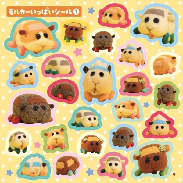 Sách ngoại văn: PUI PUI モルカー シールいっぱいブック- Puipui Moru Ka Seal Ippai Book