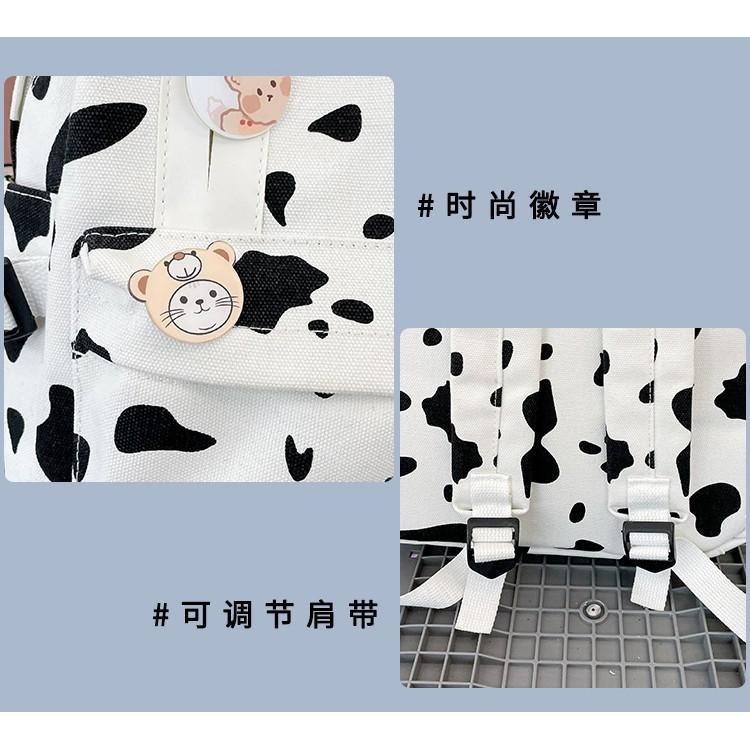 Hàng Cao Cấp Tặng Sticker BALO Bò Sữa Thời Trang HQ Đi Học Đi Du Lịch HOT 2021 BL 05
