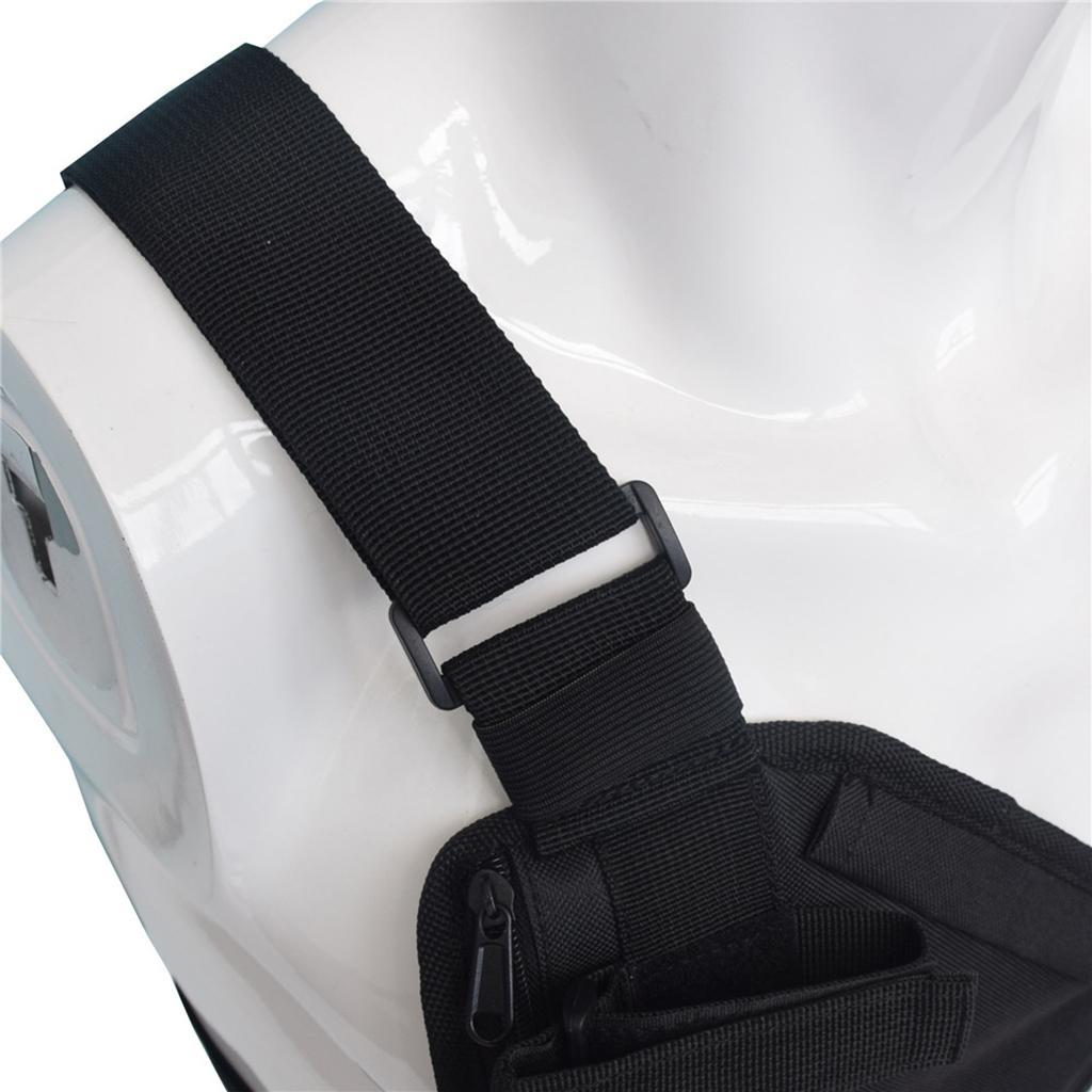 Backpack Shoulder Chest   Bag with Metal Zipper for Camping