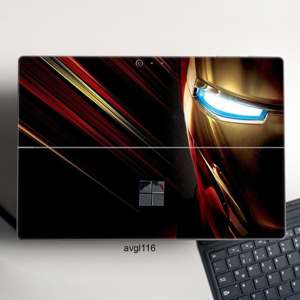 Skin dán hình Avenger x02 cho Surface 3 2015; Go, Go 2, Go 3; Pro 2 3 4 5 6 7 8 X