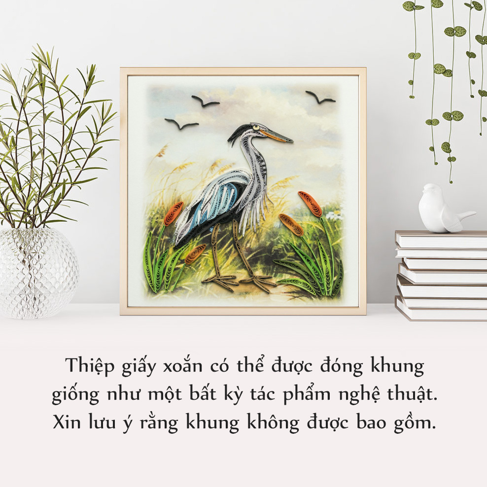 Thiệp Giấy Xoắn Chủ Đề Chim -NCC-B1509