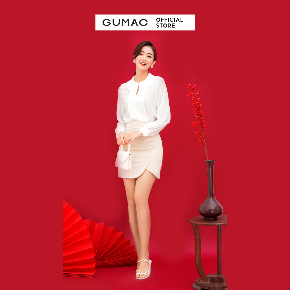Chân váy ngắn form A GUMAC VC01041 rã lai