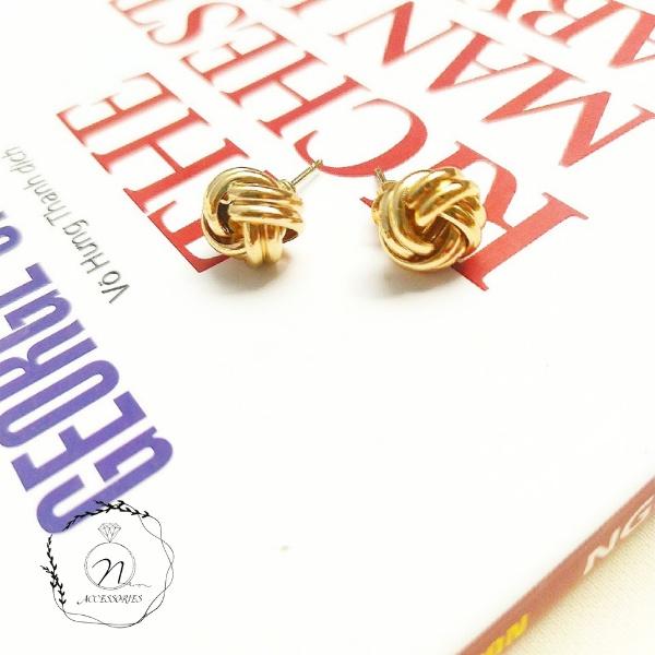 NQSTORE Khuyên Tai Nụ Xoắn bạc 925