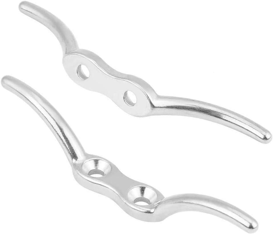 Móc khóa, Móc neo 4 chiếc, Móc dây cột, Móc khóa dây, Thép không gỉ, Nước biển được đánh bóng và chống ăn mòn, Phụ kiện buộc hàng hải cho Đế boong tàu