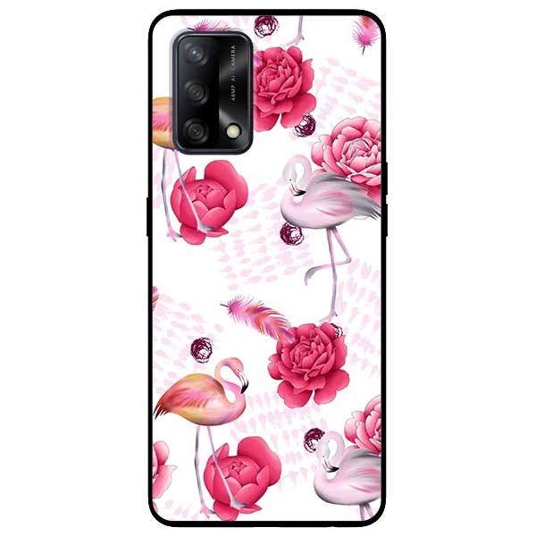 Ốp lưng dành cho Oppo A54 - A74 - A94 - A15 / A15s mẫu Hạc Hồng Mẫu Đơn