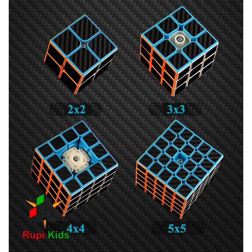 Đồ chơi ảo thuật Rubik 2x2 Carbon Meilong 2 Fibre sticker