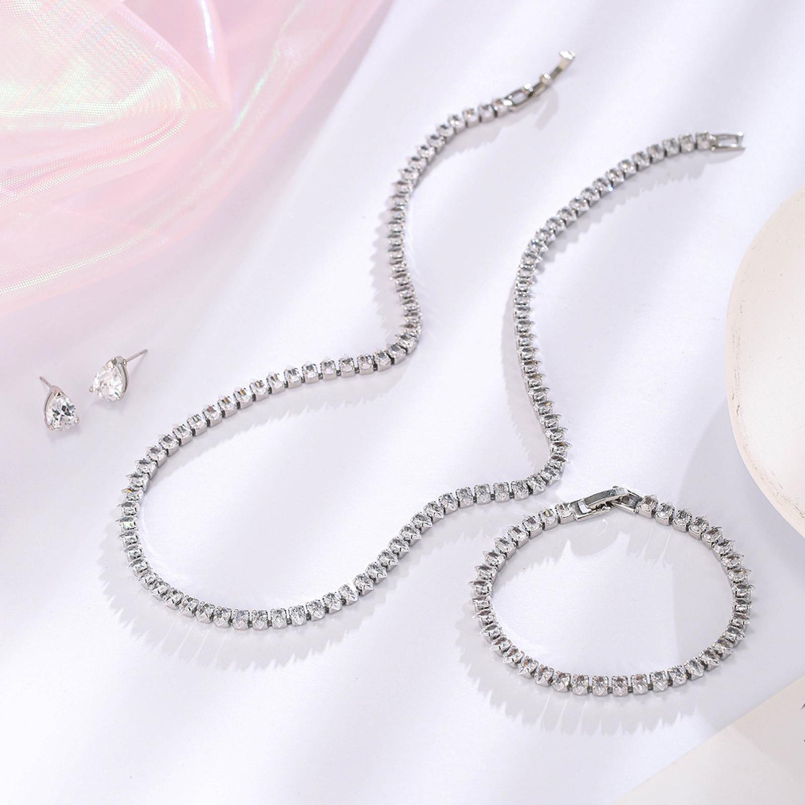 Necklace Earrings Bracelet Clavicle Pendant for Anniversary Banquet Mom