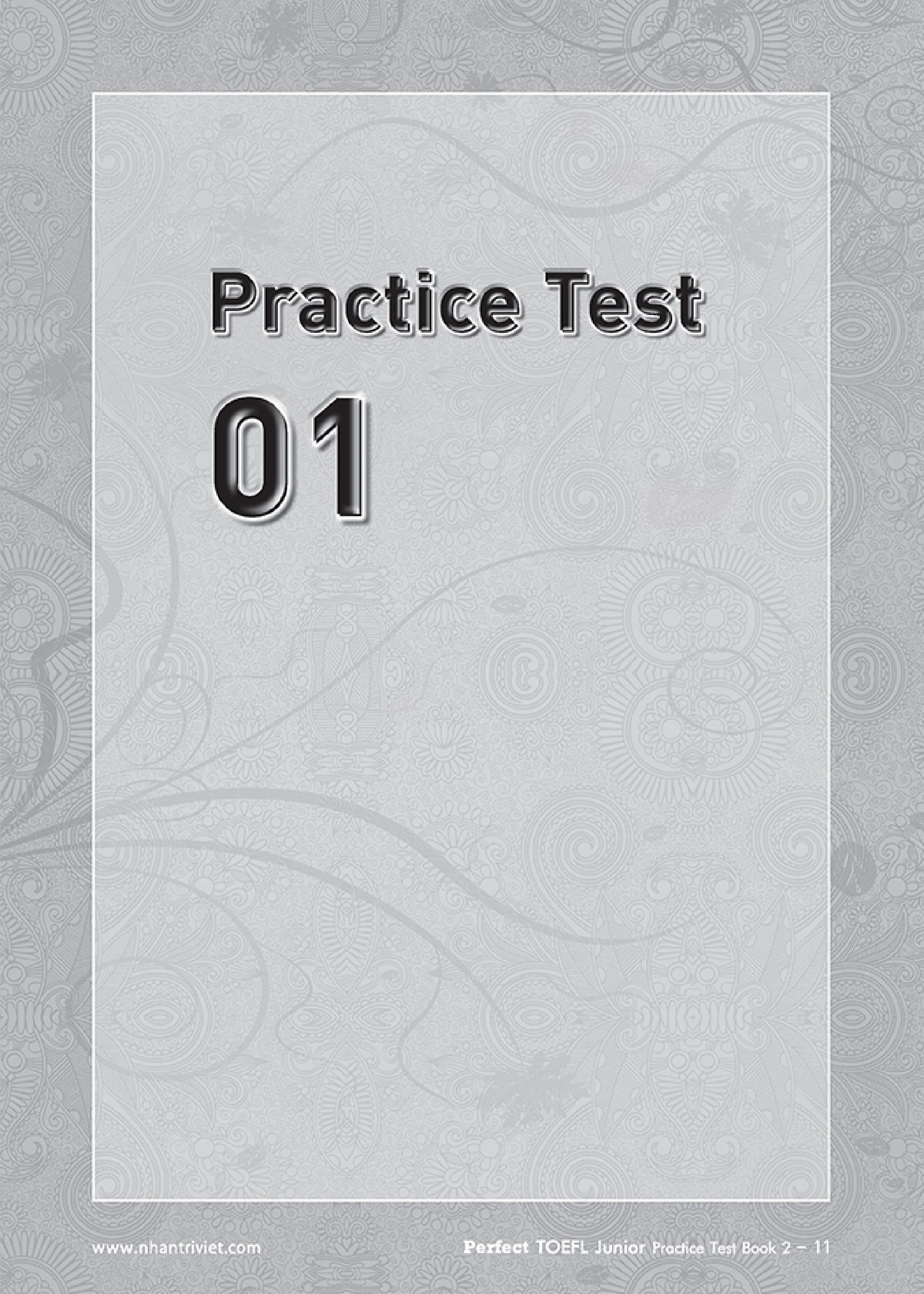 Perfect Toefl Junior  Book 2 (Kèm CD)