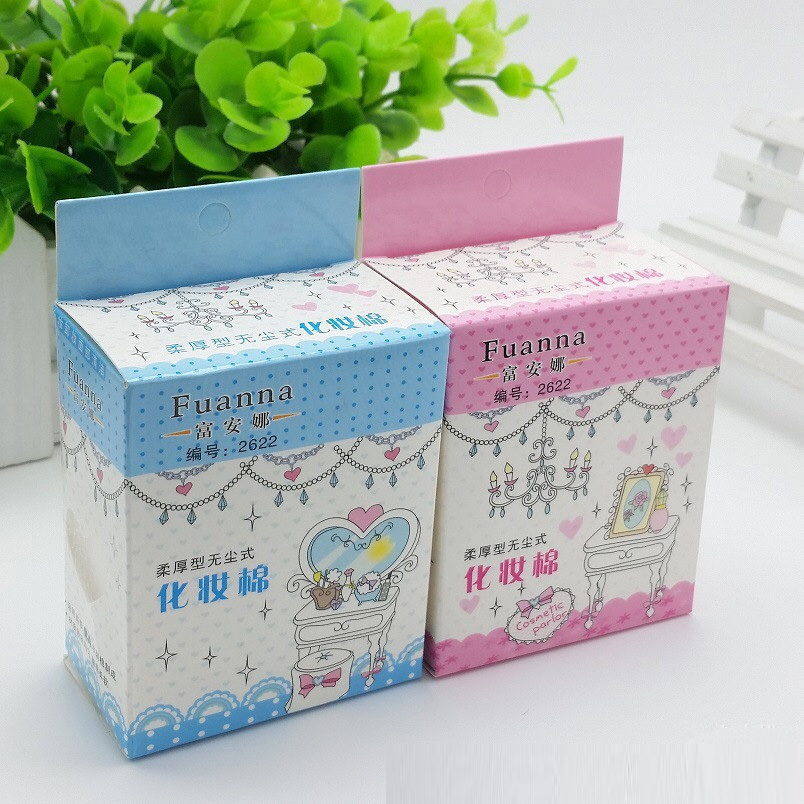 Bông Tẩy Trang Cotton 65 Miếng-Giao Màu Ngẫu Nhiên