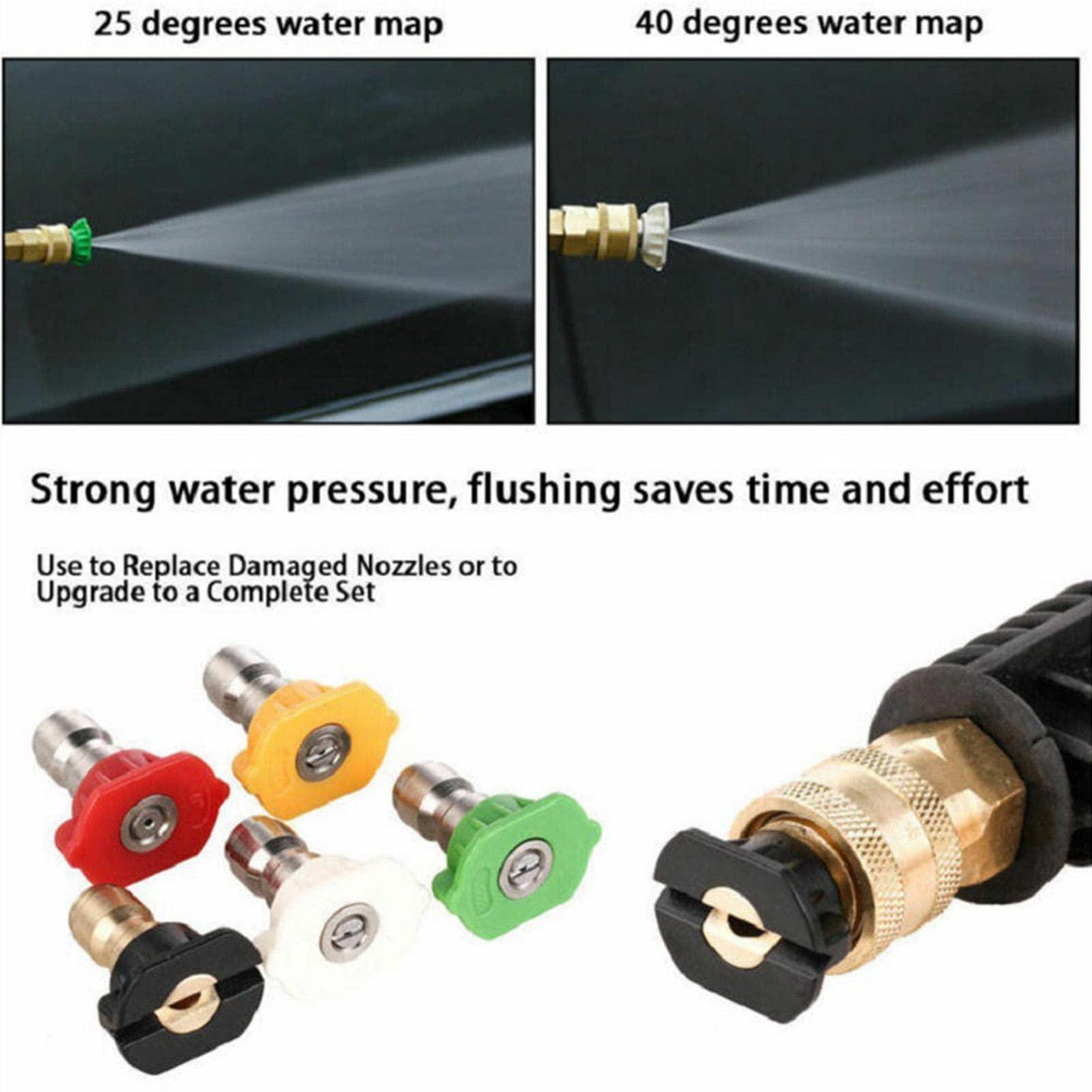 Đầu Vòi Máy Rửa Áp Lực, Mẹo Máy Rửa Áp Lực - Dụng Cụ Xoay Vòi Phun, Máy Phun Áp Lực Xoay Vòi Phun Với 5 Đầu Vòi Phun, 3600 PSI