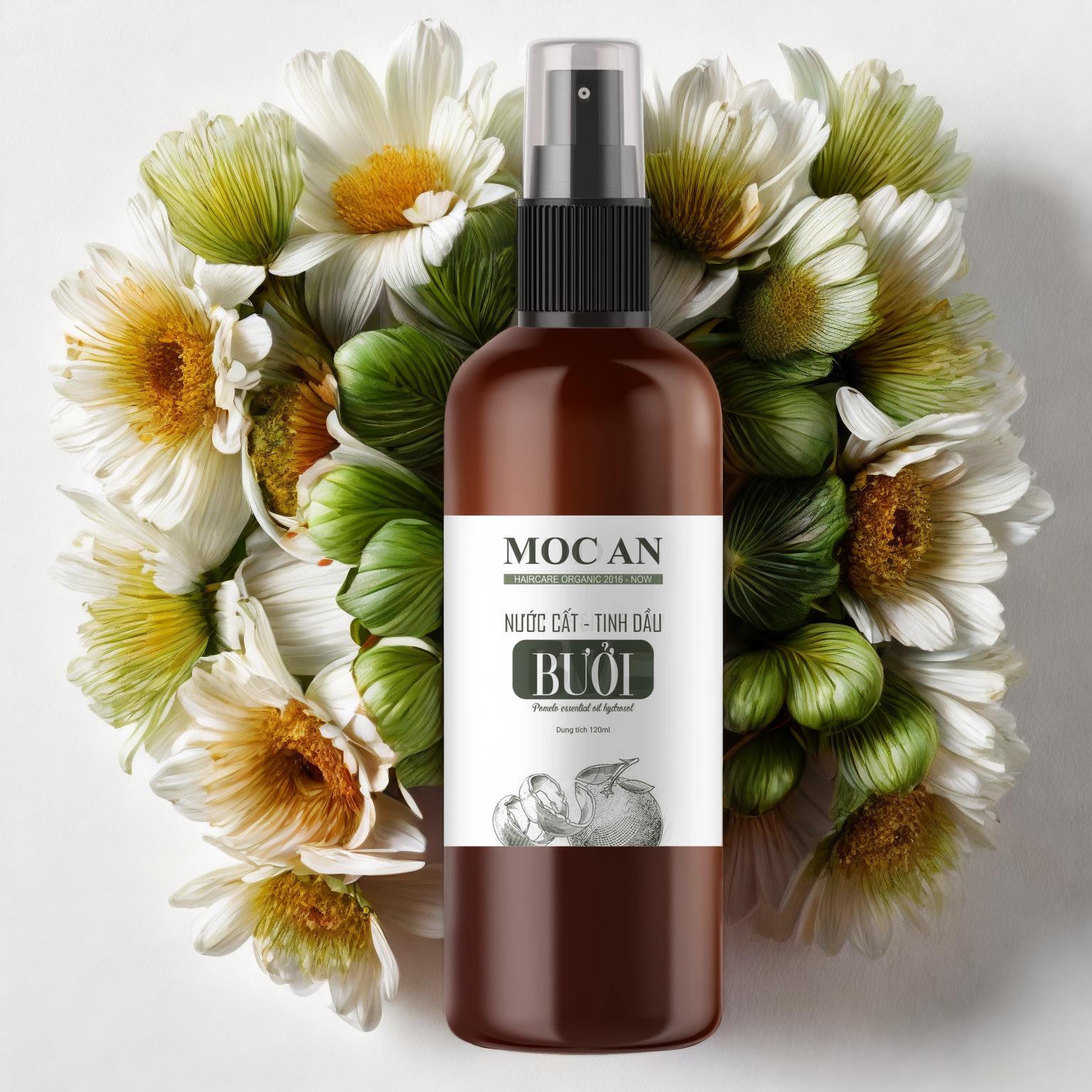Nước Chưng Cất Tinh Dầu Vỏ Bưởi Xanh Mộc Ân Haircare