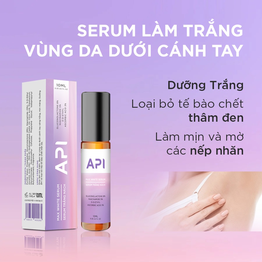 Serum Mờ Thâm Nách, Làm Trắng Nách Mee Natural API 10ml - TÍM