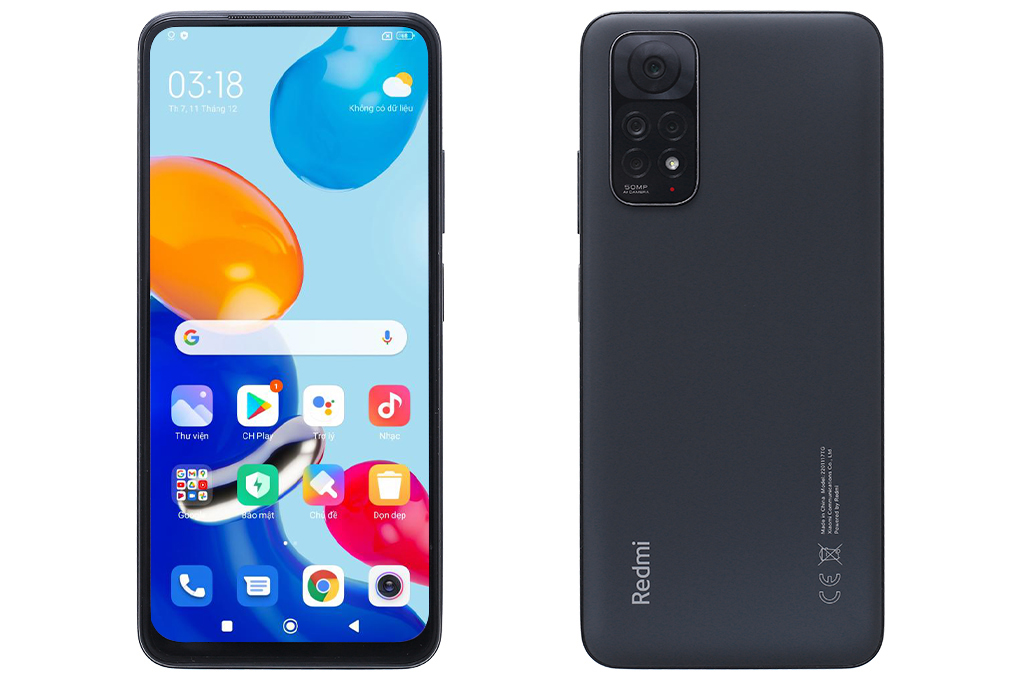 Điện thoại Xiaomi Redmi Note 11 (6GB/128GB) - Xám - Hàng chính hãng