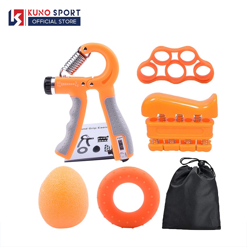 Bộ 5 món dụng cụ tập tay KUNO SPORT tập luyện tại nhà phục hồi chức năng