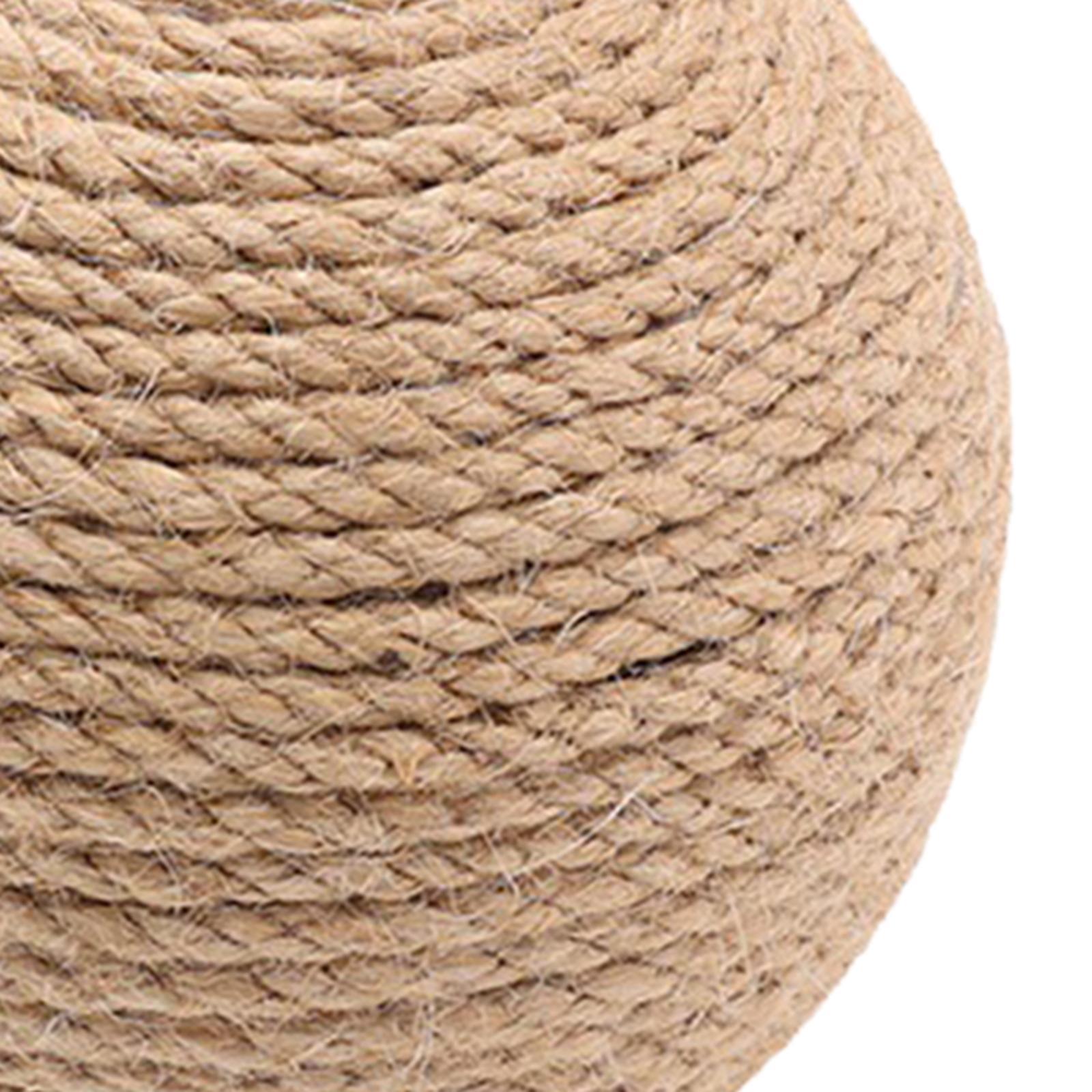 Cat Scratching Ball Sisal Rope Funny Wear Resistant Exercise Stable Grind Claw Cat Scratcher Ball Kitten Interactive Toy