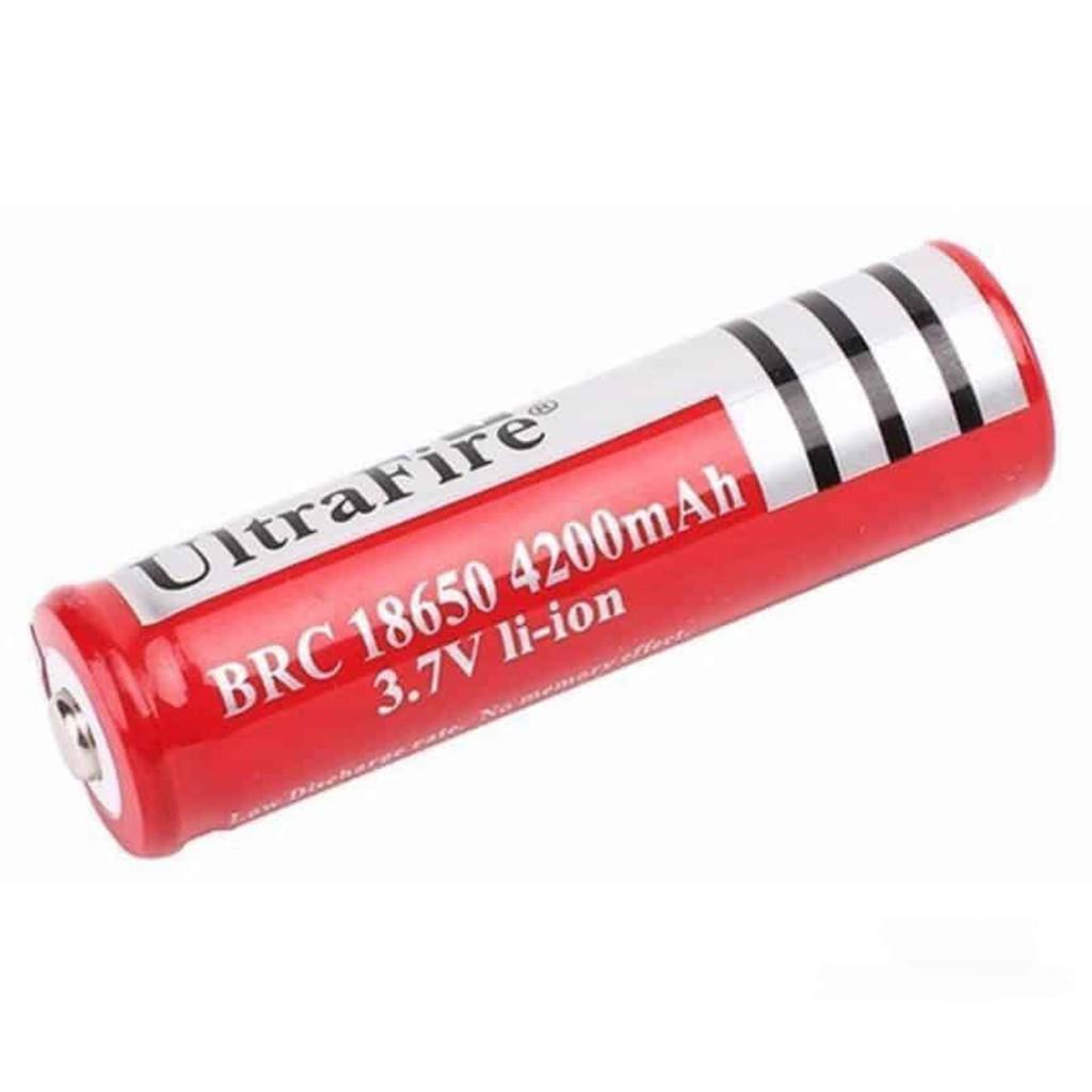 Pin sạc dung lượng cao 18650 4.2V 4200mAh dùng cho quạt sạc, đèn đội đầu, đèn pin loại Tốt