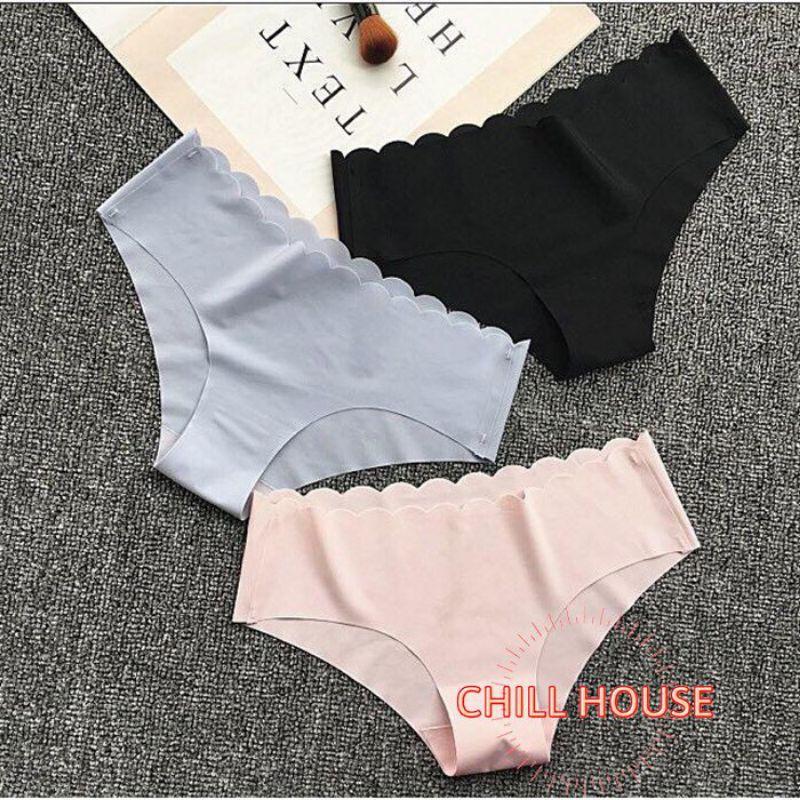 Quần lót đúc su không đường may cạp viền sóng siêu đẹp 033 - CHILLHOUSE