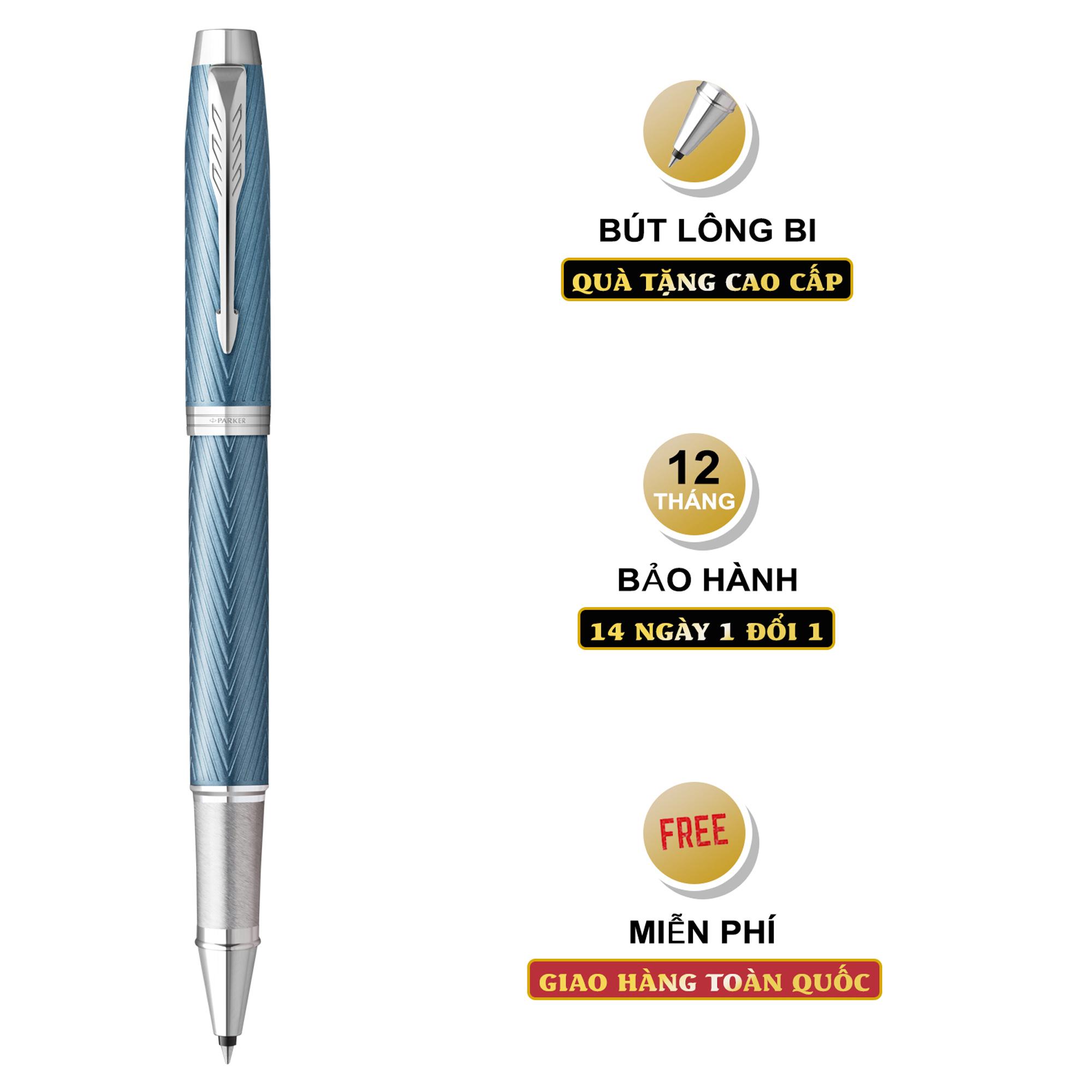 Bút lông bi cao cấp Parker IM PRM X-BGrey CT TB-2143466 - Thép không gỉ