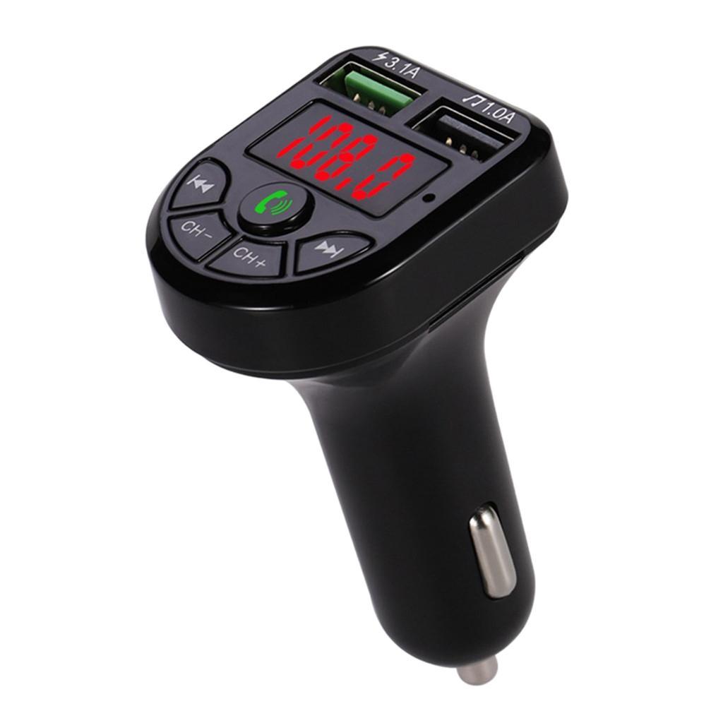 Wireless FM   Radio Adapter Dual USB Charger Car