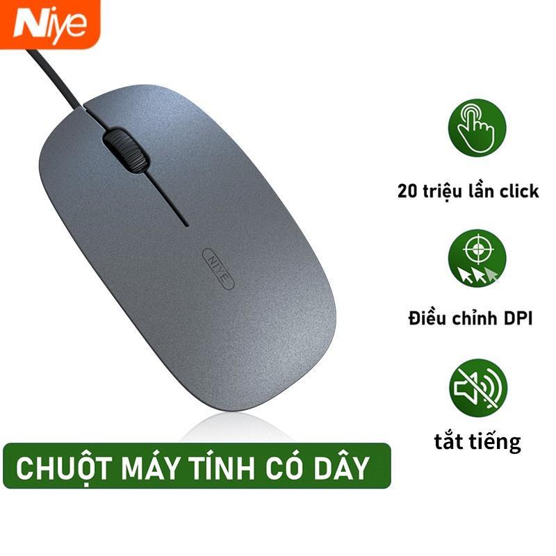 Chuột quang Niye 1200dpi kết nối có dây chất lượng cao cho Laptop/máy tính