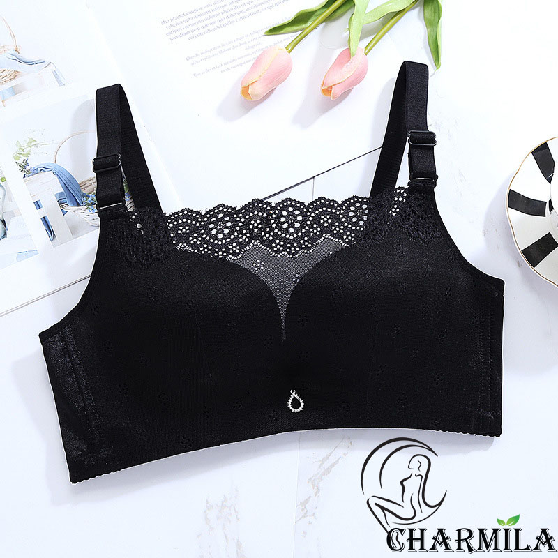 Áo ngực nữ Charmila không gọng phối ren cách điệu mã AN17