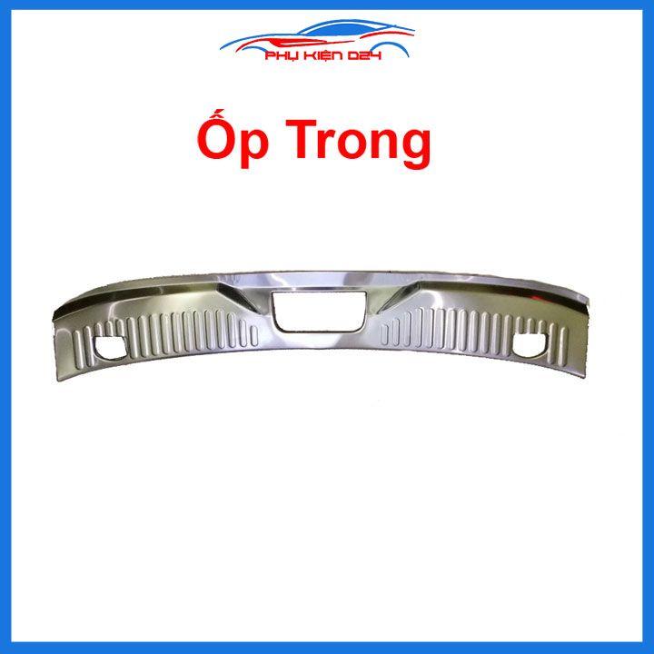 Ốp chống trầy cốp trong ngoài Everest 2022-2023-2024 Inox sáng bóng