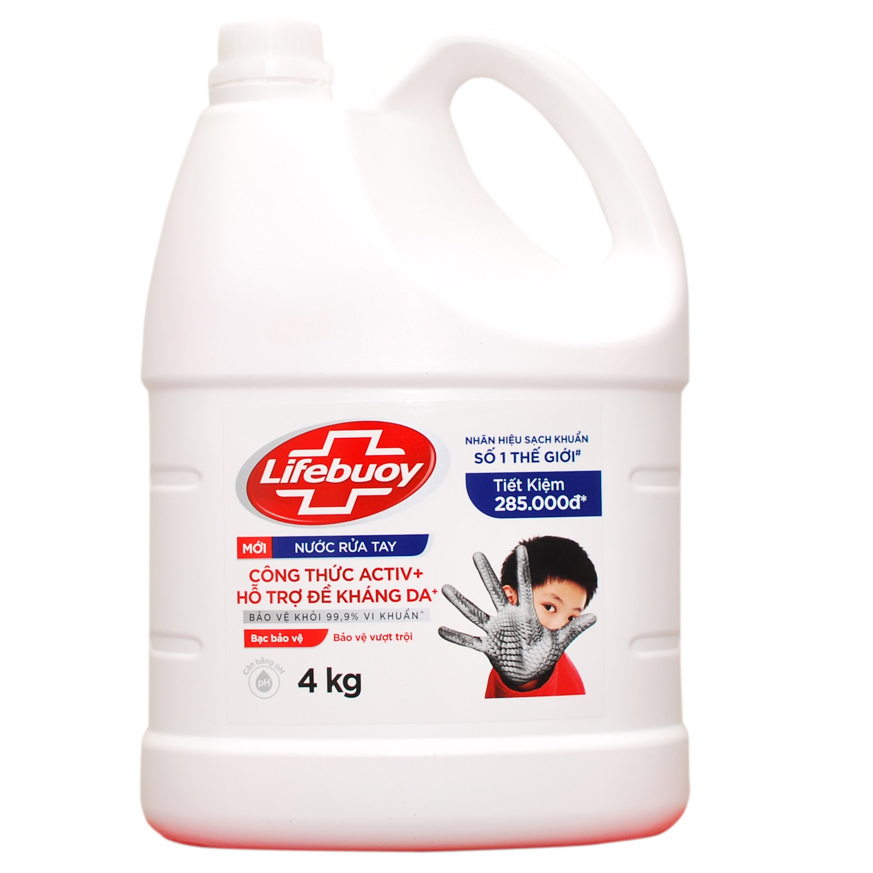 Nước rửa tay Lifebuoy Bảo Vệ Vượt Trội Bạc Bảo Vệ với Công thức Activ+ Mới