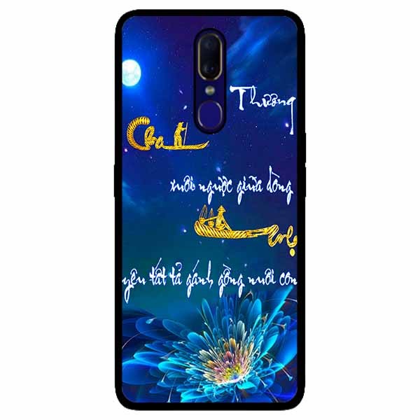 Ốp lưng in cho Oppo F11 Mẫu Thư Pháp Cha Mẹ