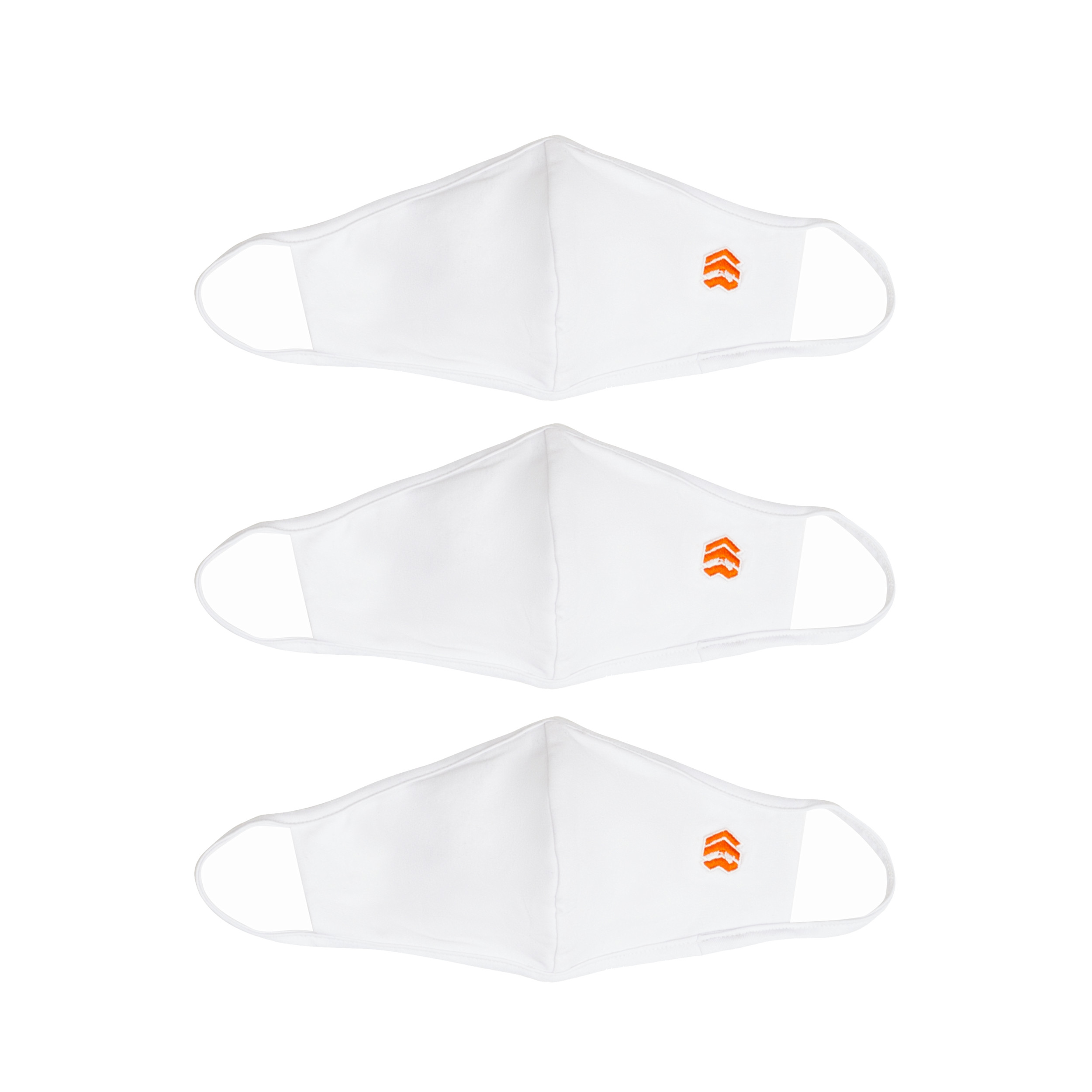 Combo 3 Khẩu Trang 5THEWAY Trắng Logo Cam aka 3 PACK 5THEWAY 5TW/RTW Regular Mask in WHITE/ORANGE