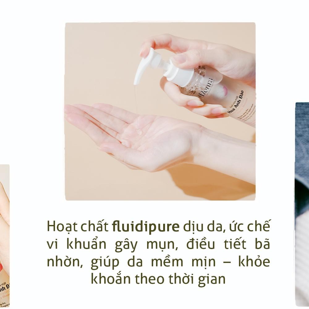 Gel Rửa Mặt Tạo Bọt Dịu Nhẹ Cho Da Dầu Mụn Nhạy Cảm, không chứa xà phòng, gúp sáng da, sản phẩm chính hãng the Fleura