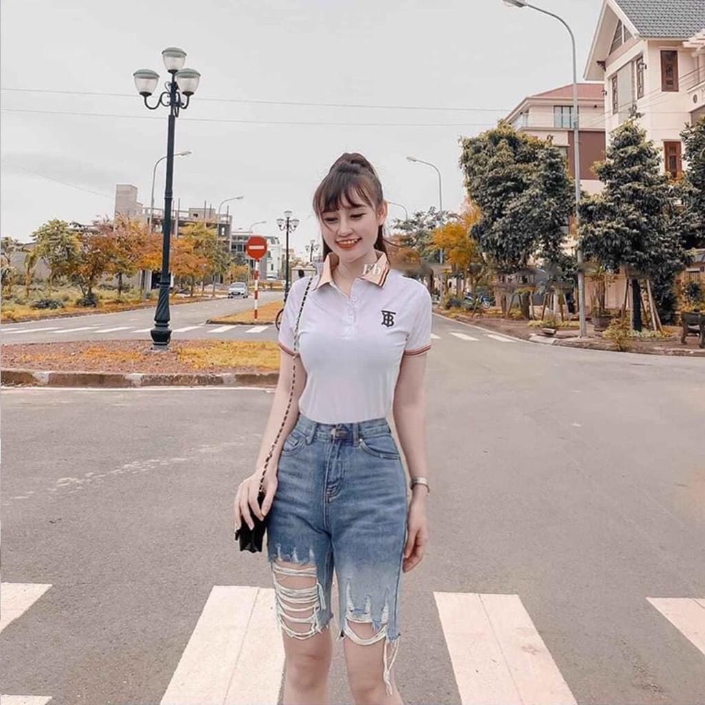 [60kg~90kg] Quần jean ngố / lửng BIG SIZE lưng cao, co dãn mạnh, rách kiểu loang màu rẻ đẹp 3311