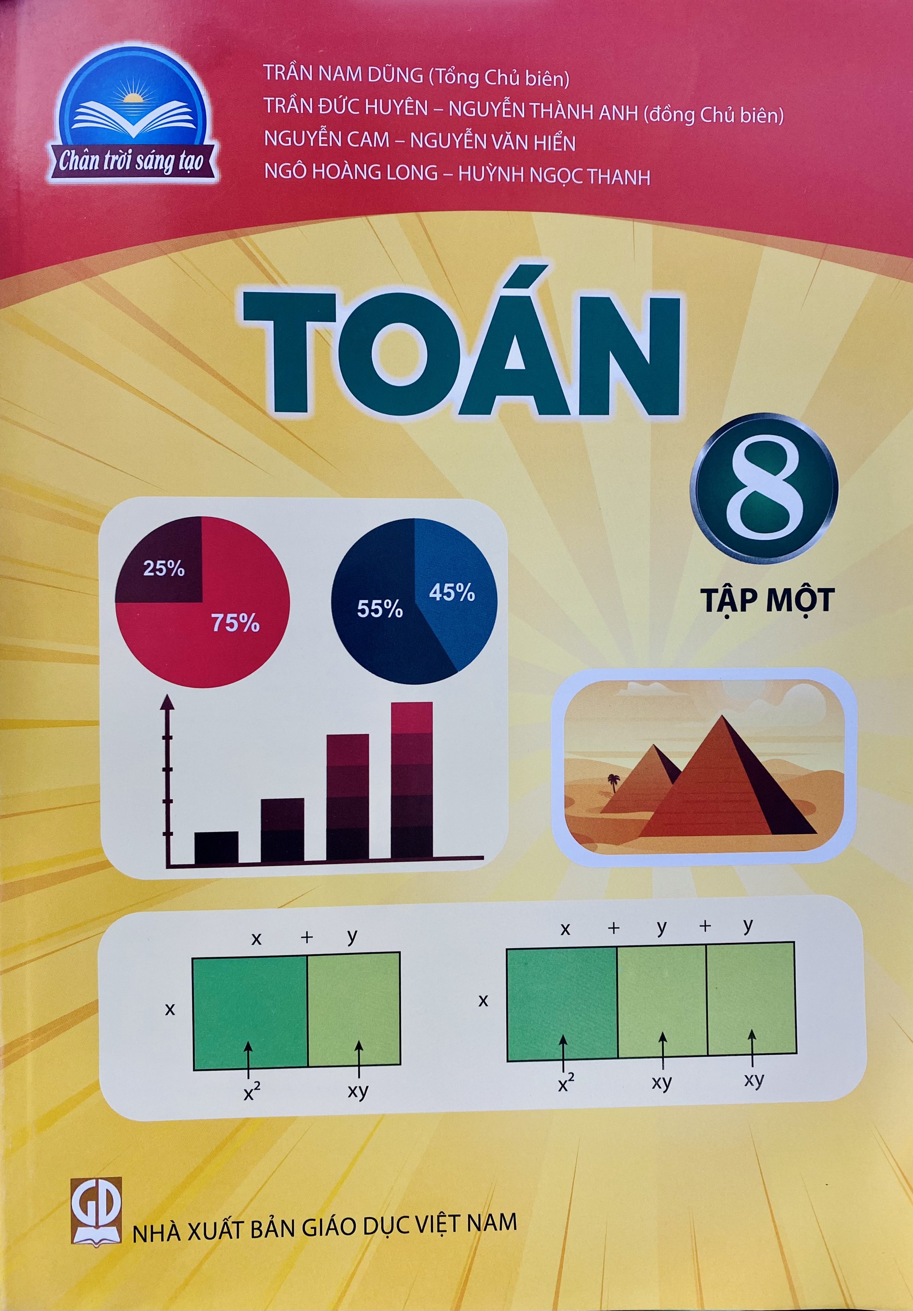 Sách - Combo 4 cuốn Toán lớp 8 tập 1+2