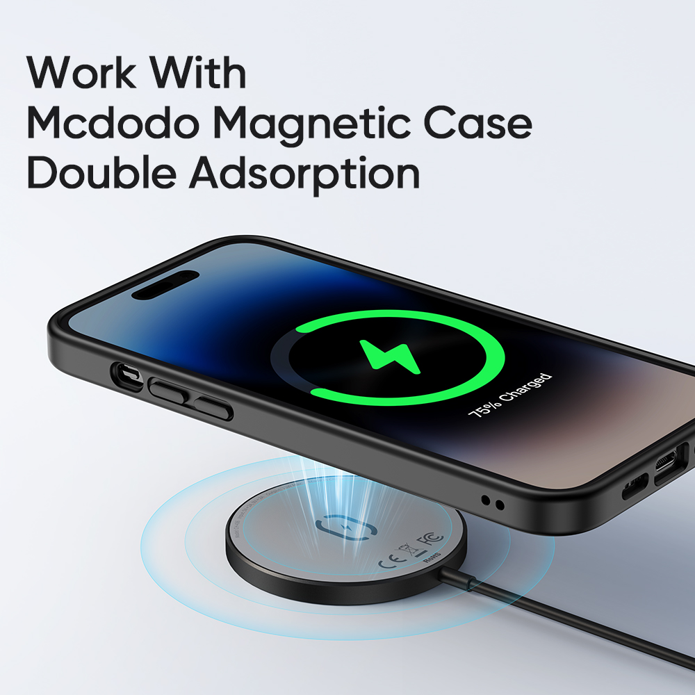 Đế Sạc Không Dây Mcdodo 15W Moon Series Magnetic Fast Wireless Charger (Hàng chính hãng)