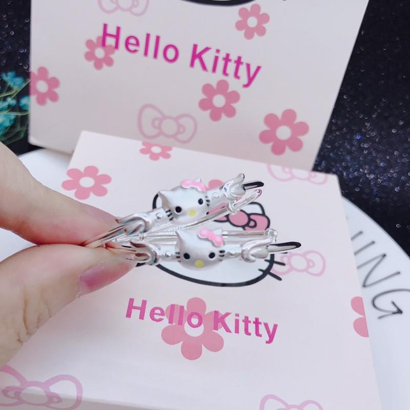 Vòng tay bạc ta Hello Kitty cho trẻ em