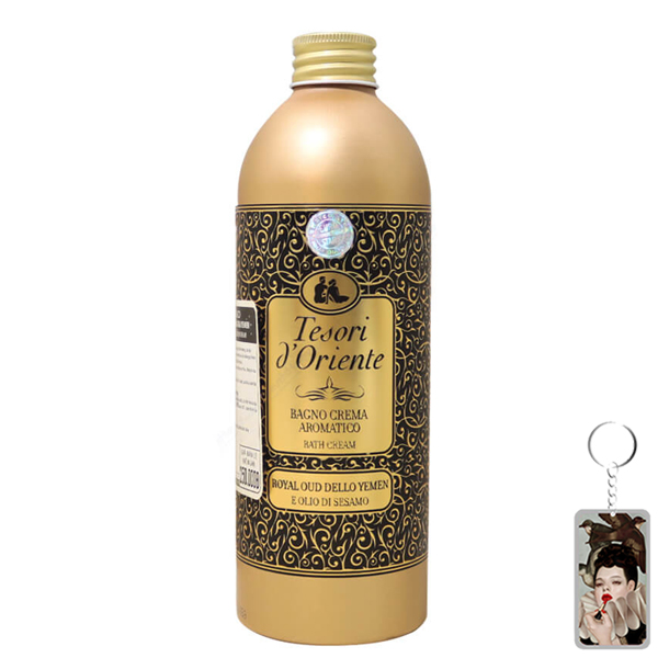 Dầu tắm hoàng gia Tesori d'Oriente Royal Oud Dello 500ml + Móc khóa