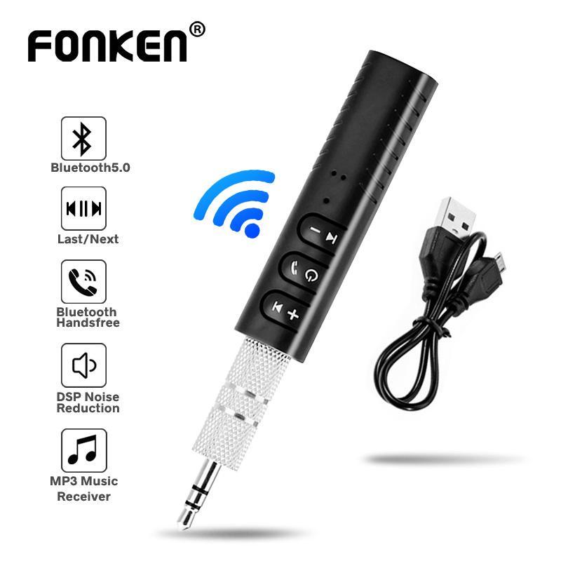 Thiết Bị Thu Tín Hiệu Bluetooth FONKEN AS106 Âm Thanh AUX Xe Hơi Cổng 3.5mm