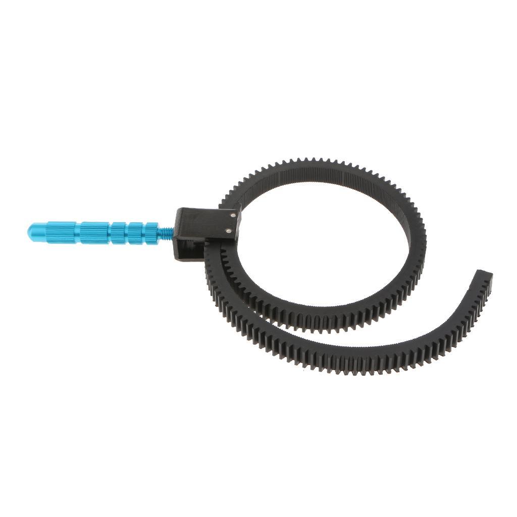 Adjustable Lens Follow Focus Gear Ring w/ Handle for DSLR Camera Camcorder