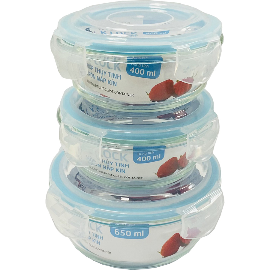 Bộ 3 Hộp Thủy Tinh Chịu Nhiệt KOVA + Túi Giữ Nhiệt