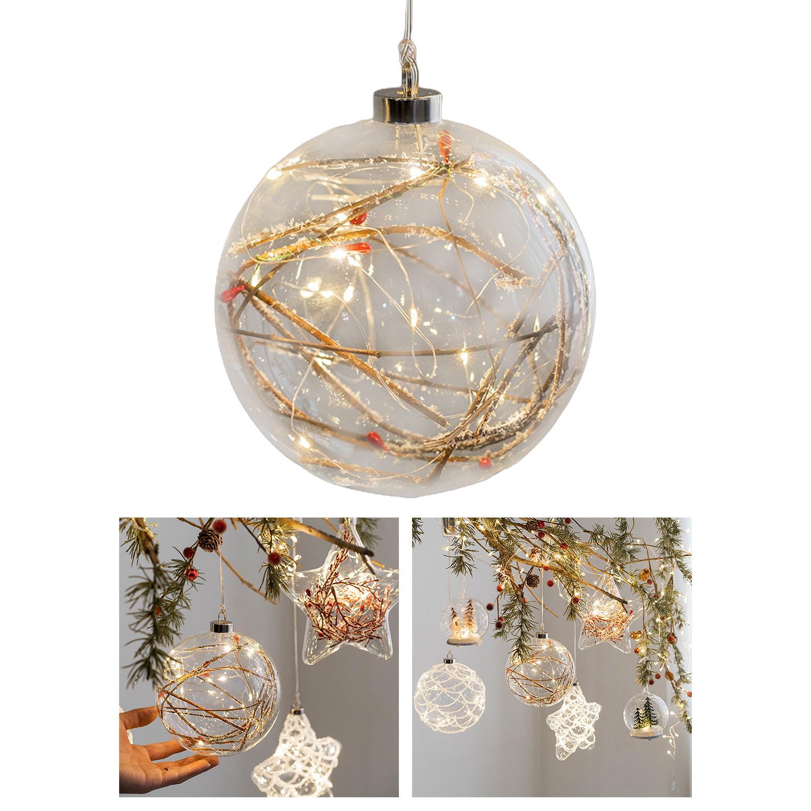 Christmas Window Hanging Decoration Easily Install Xmas Ornament Decorative Lighting for Lawn, Backyard