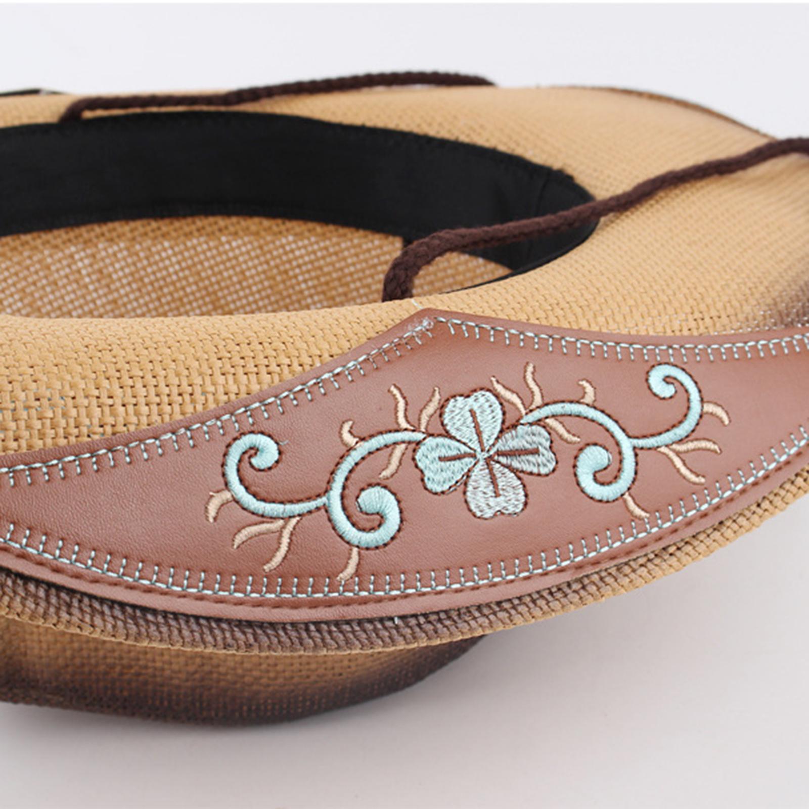 Western Style Cowboy Hat Women Men Wide Roll up Brim Outdoor Sun Hats with Chin Strap Versatile Jazz Caps Sun Protection for Festivals Travel