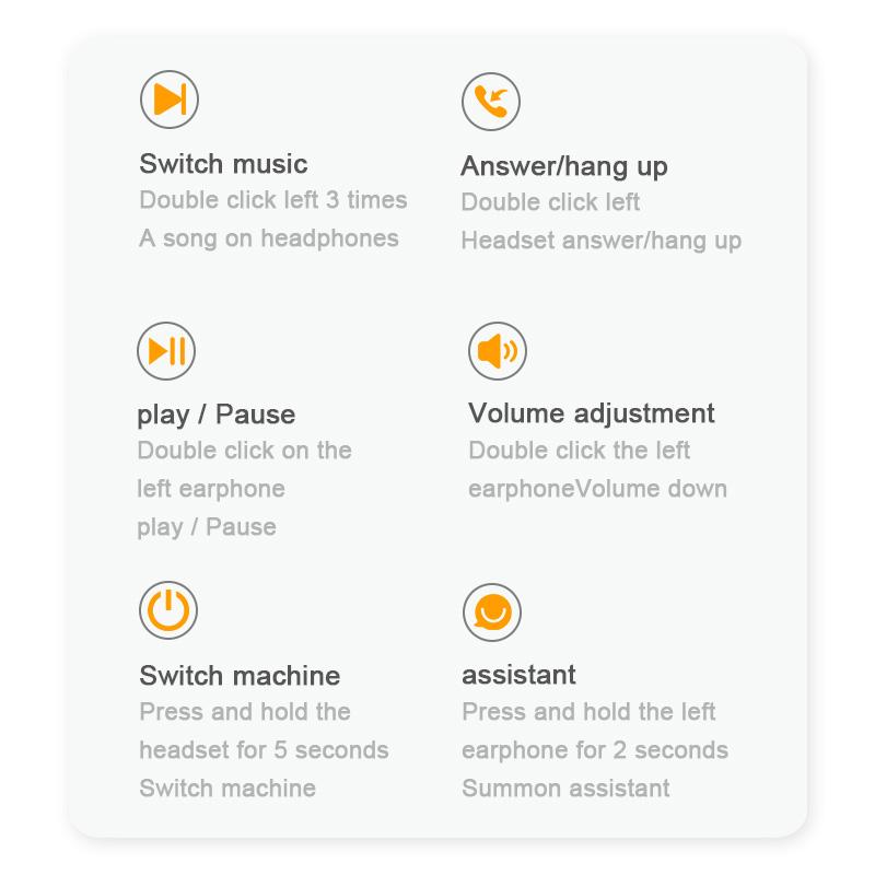 TWS Tai Nghe Nhét Tai Không Dây Bluetooth IPX6 Chống Nước Tai Nghe Nhét Tai Thể Thao HiFi Stereo Tai Nghe Nhét Tai Cho iPhone IOS/Android Tai Nghe