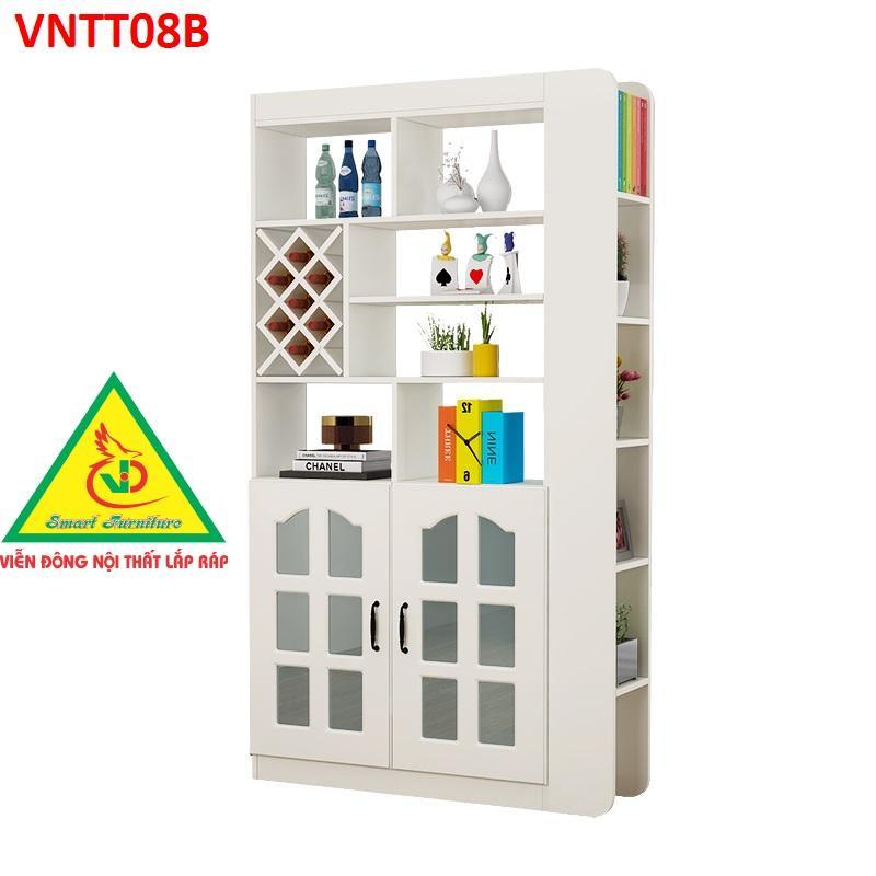 Hình ảnh TỦ KỆ TRANG TRÍ KIÊM VÁCH NGĂN VNTT08B - Nội thất lắp ráp Viendong Adv