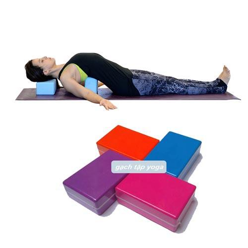 Gối tập yoga - xanh ,230 x 150 x 76mm