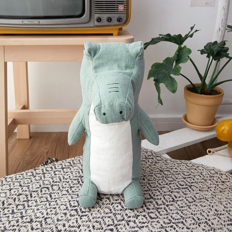 Vải Lanh Cotton Ngủ Gối Hình Thú Nhồi Bông Mềm Sang Trọng Gối Sofa Chăn Ga Gối Trang Trí Hoạt Hình Plushs Đồ Chơi Cho Trẻ Em Bé Món Quà Sinh Nhật