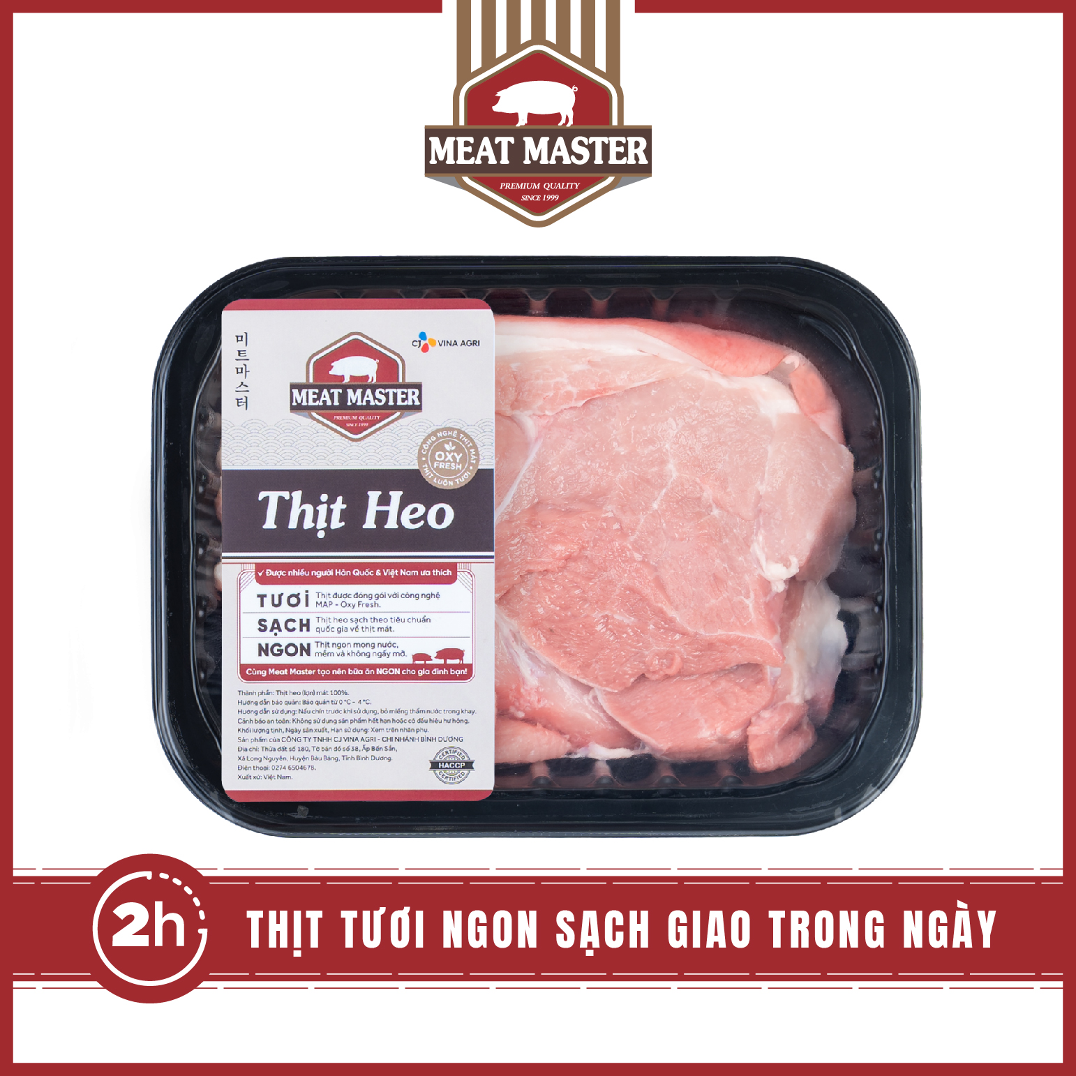 Thịt vai heo Meat Master ( 400G ) - Giao nhanh