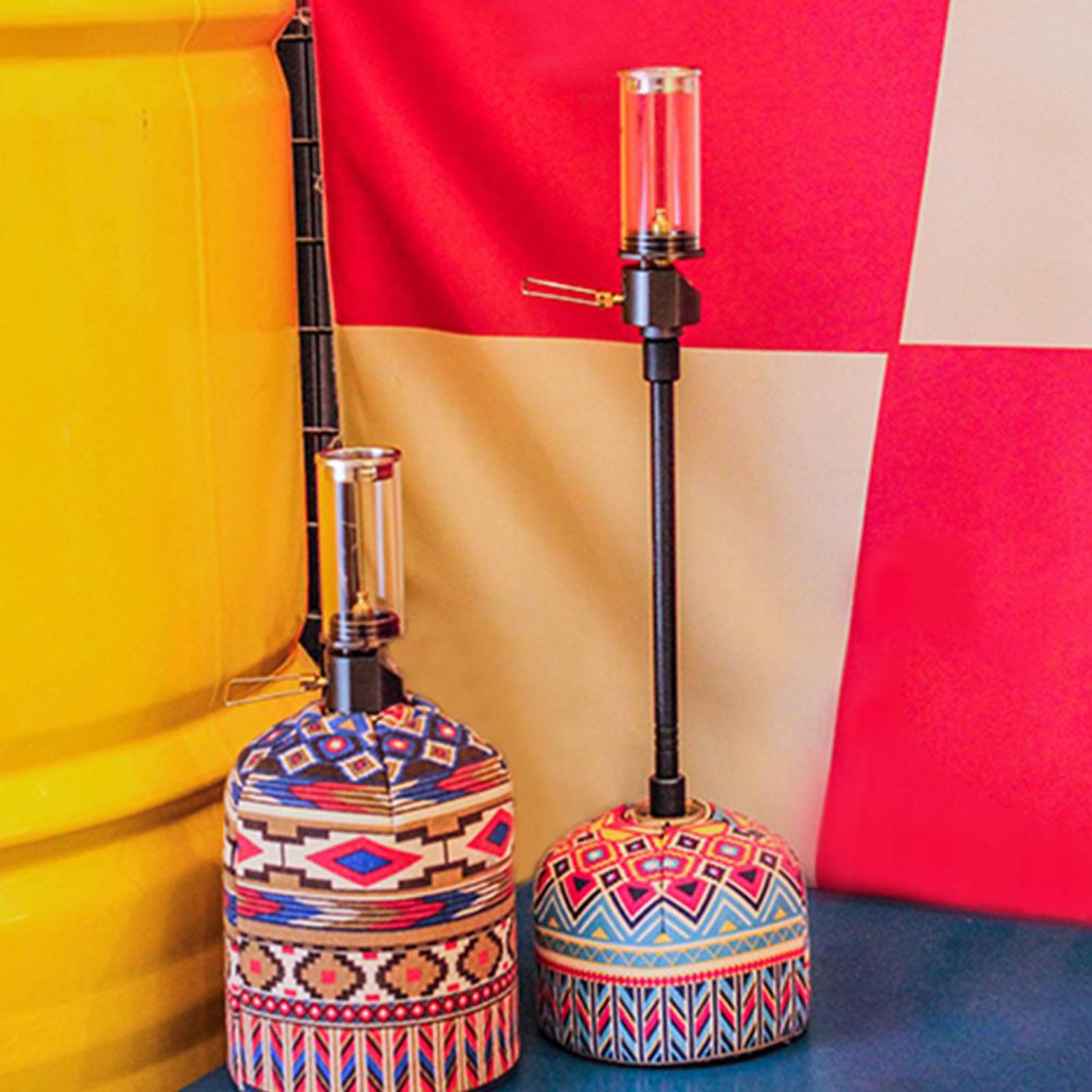 Camping Lantern Holder Gas Lantern Extension Pole Converter 20cm Silver