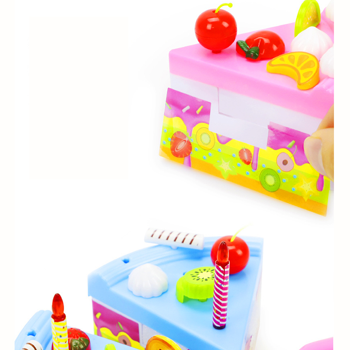Bộ đồ chơi bánh kem sinh nhật cao cấp 39 chi tiết bằng nhựa PE an toàn cho bé yêu – DC020